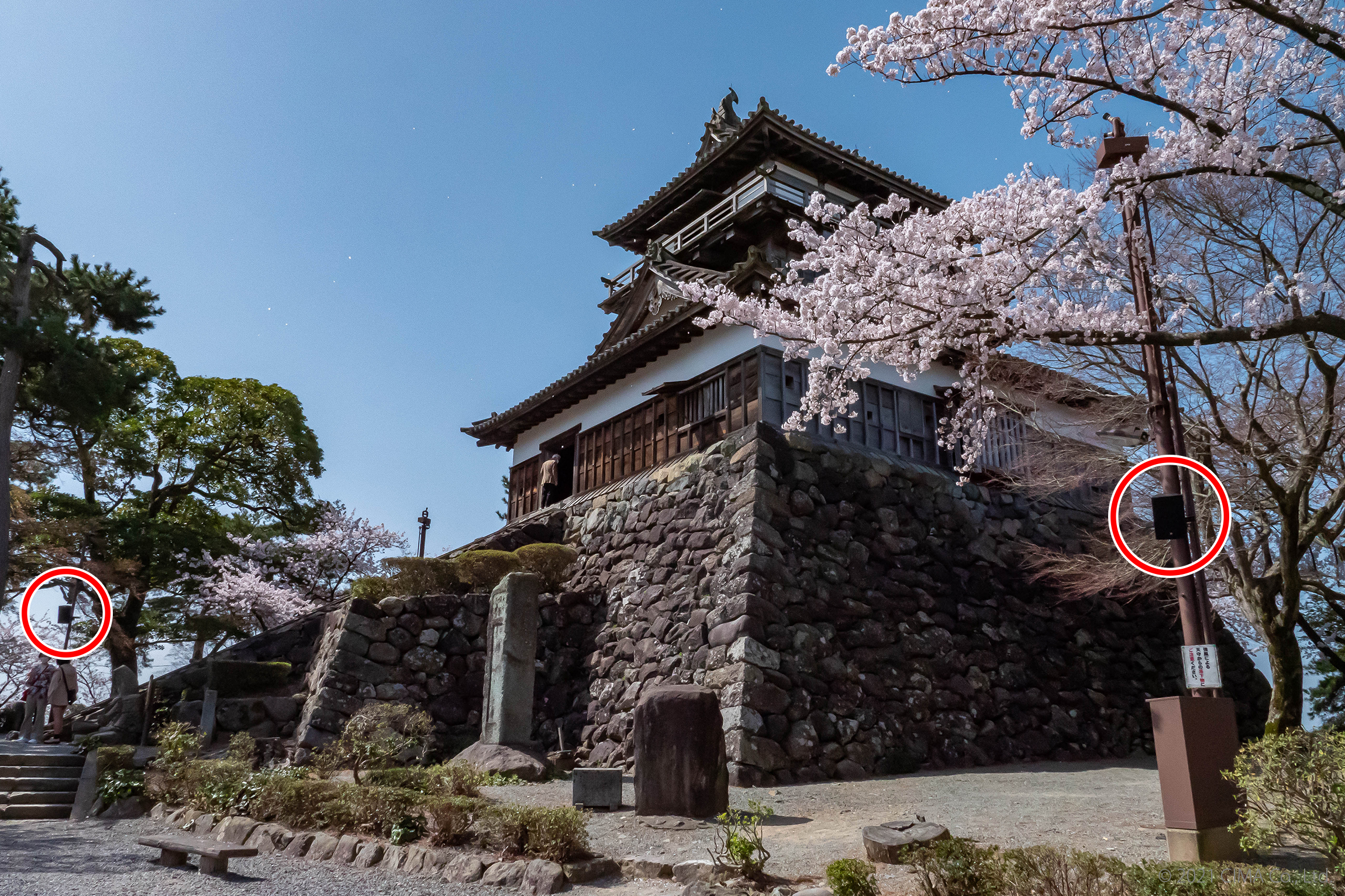 丸岡城,お天守前広場