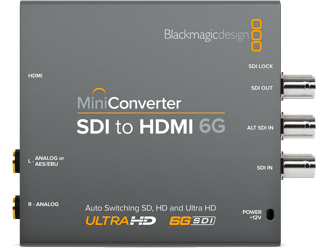 新着レンタル機材の写真,BlackMagic Miniコンバーター,SDI to HDMI 6G