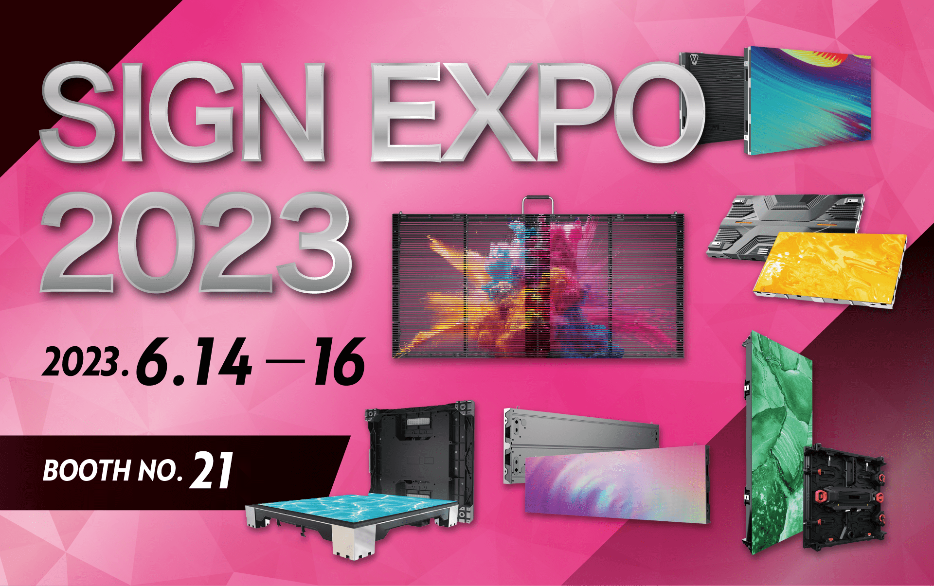 SIGN EXPO 2023 株式会社シーマ 映像機器・LEDディスプレイ・音響機器・通信機器・イベント機器 レンタル