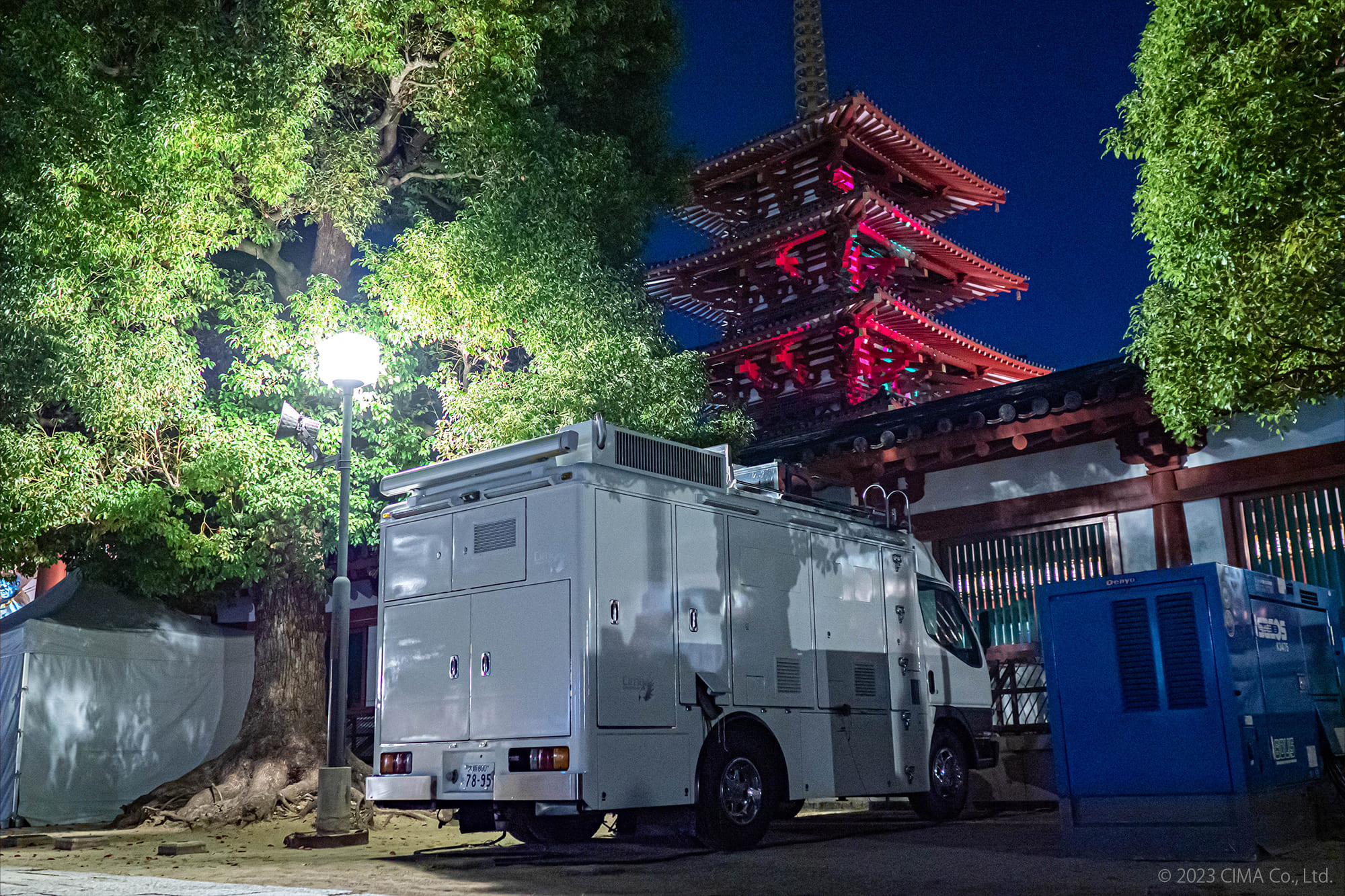 スペクタクル薪能in四天王寺,プロジェクションマッピング